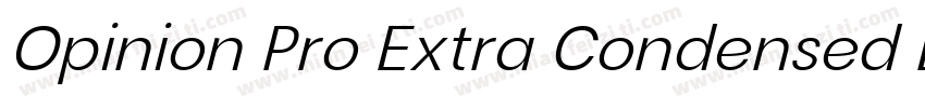 Opinion Pro Extra Condensed Light字体转换